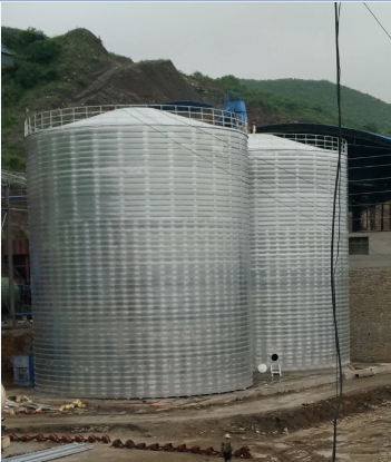 科尔沁左翼后粮食钢板仓的安装全过程不用热焊接